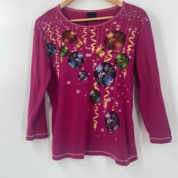 New directions red top holiday ornament detail cotton embellished extra large - Picture 14 of 14